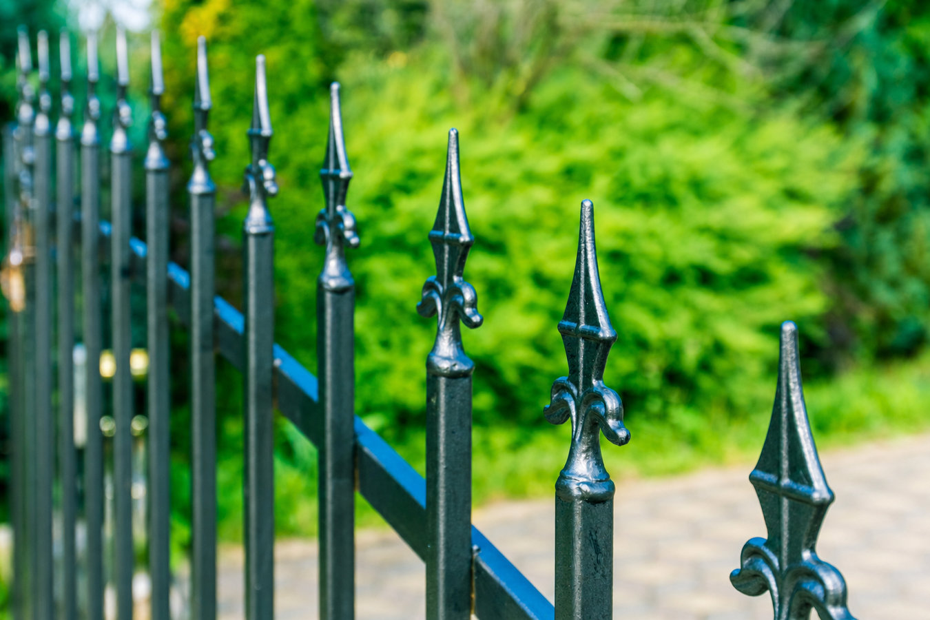 Ornamental iron fence installation in Foster City, CA